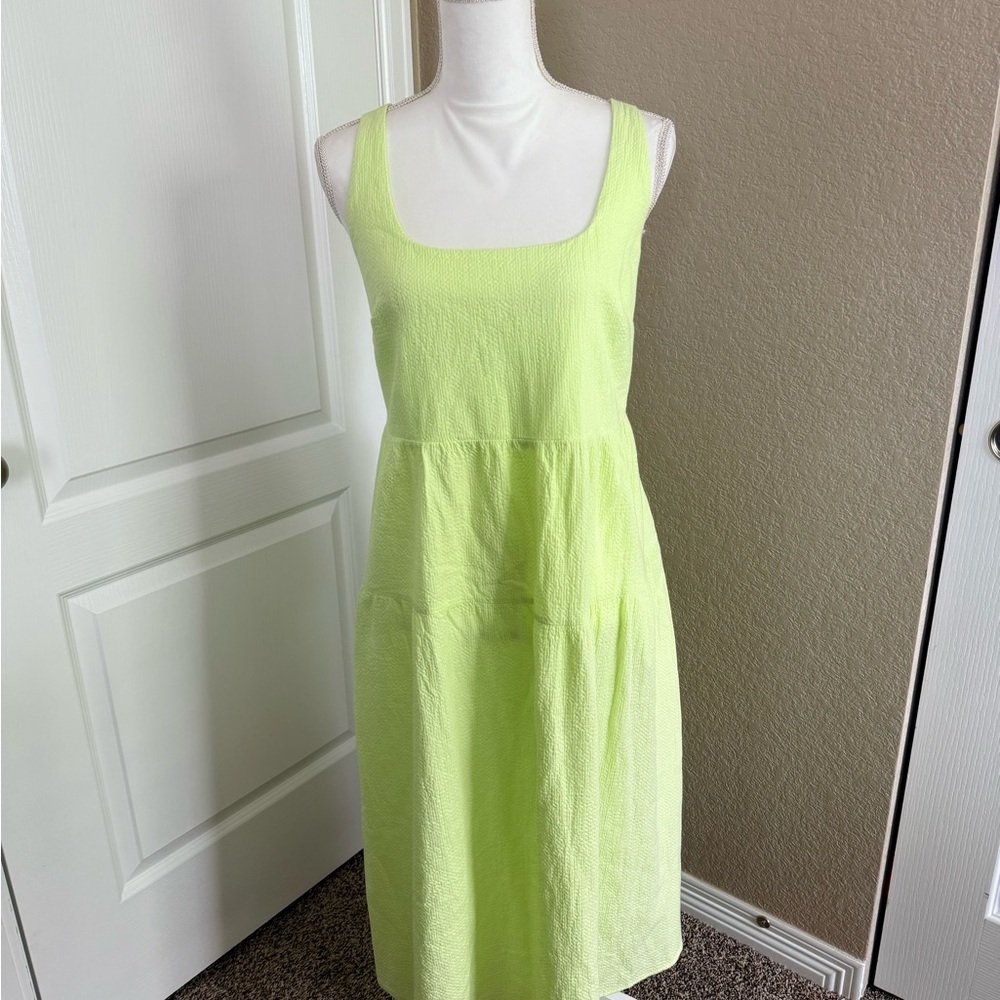 Ava & Viv Vibrant Lime Midi Dress